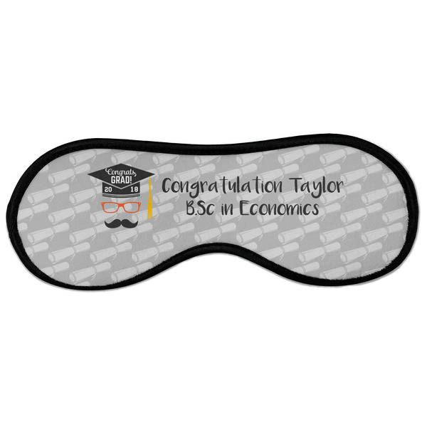 Custom Hipster Graduate Sleeping Eye Masks - Large (Personalized)