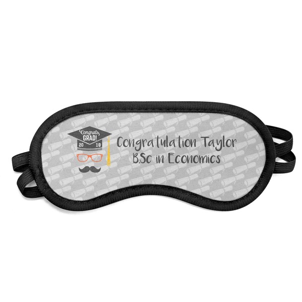 Custom Hipster Graduate Sleeping Eye Mask - Small (Personalized)