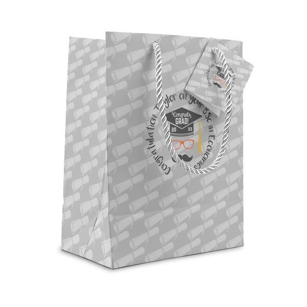 Custom Hipster Graduate Small Gift Bag (Personalized)