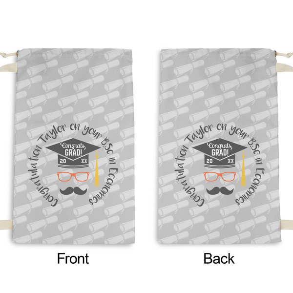 Hipster Graduate Small Laundry Bag - Front & Back View