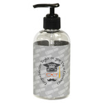 Hipster Graduate Plastic Soap / Lotion Dispenser (8 oz - Small - Black) (Personalized)