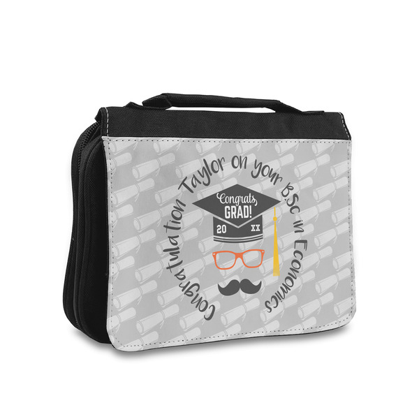Custom Hipster Graduate Toiletry Bag - Small (Personalized)