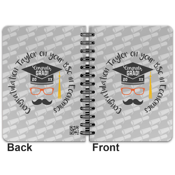 Hipster Graduate Spiral Journal 5 x 7 - Apvl