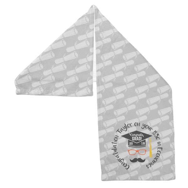 Hipster Graduate Sports Towel Folded - Both Sides Showing