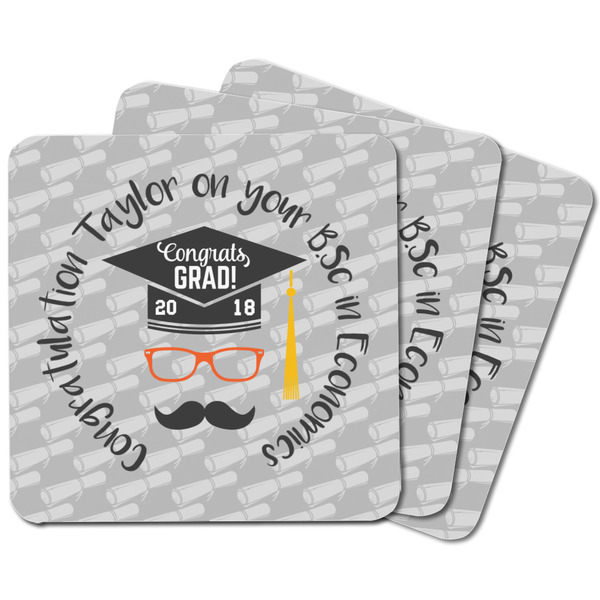 Hipster Graduate Square Fridge Magnet - MAIN
