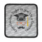 Hipster Graduate Iron On Square Patch w/ Name or Text