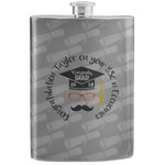 Hipster Graduate Stainless Steel Flask (Personalized)