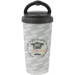 Hipster Graduate Stainless Steel Coffee Tumbler (Personalized)