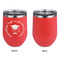 Hipster Graduate Stainless Wine Tumblers - Coral - Single Sided - Approval