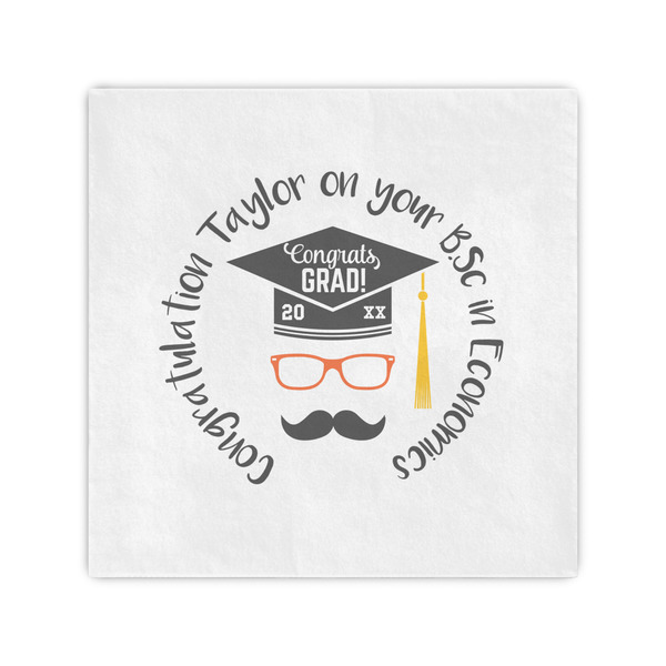 Custom Hipster Graduate Cocktail Napkins (Personalized)