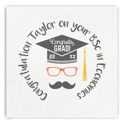 Hipster Graduate Paper Dinner Napkins (Personalized)
