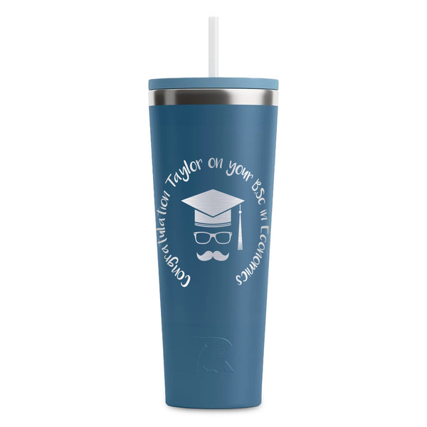 Custom Hipster Graduate RTIC Everyday Tumbler with Straw - 28oz (Personalized)