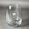 Hipster Graduate Stemless Wine Glass - Engraved (Personalized)