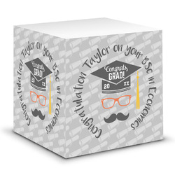 Hipster Graduate Sticky Note Cube (Personalized)