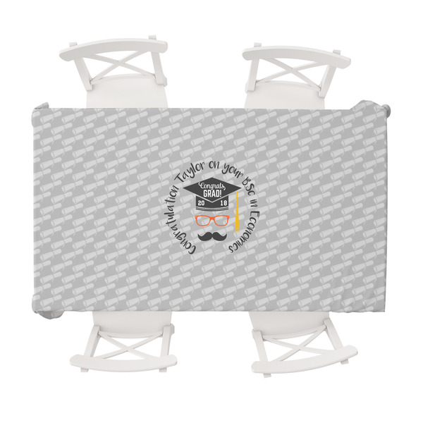 Custom Hipster Graduate Tablecloth - 58"x102" (Personalized)
