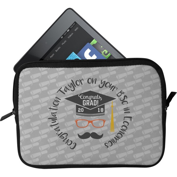 Custom Hipster Graduate Tablet Case / Sleeve (Personalized)