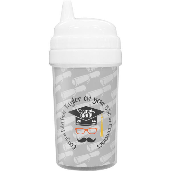Custom Hipster Graduate Sippy Cup (Personalized)