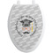 Hipster Graduate Toilet Seat Decal - Elongated (Personalized)