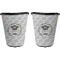 Hipster Graduate Trash Can Black - Front and Back - Apvl
