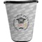 Hipster Graduate Waste Basket - Single Sided (Black) (Personalized)