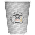 Hipster Graduate Waste Basket - Double Sided (White) (Personalized)