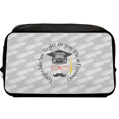 Hipster Graduate Toiletry Bag / Dopp Kit (Personalized)