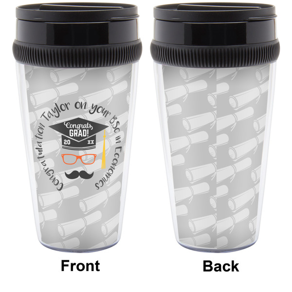 Hipster Graduate Travel Mug Approval (Personalized)