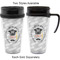 Hipster Graduate Travel Mugs - with & without Handle