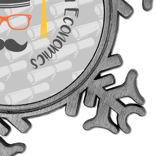 Hipster Graduate Vintage Snowflake - Detail