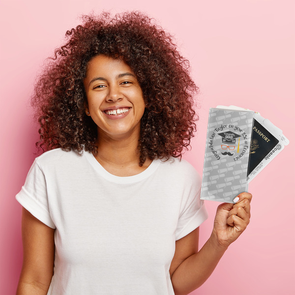 Hipster Graduate Vinyl Document Holder - LIFESTYLE