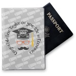 Hipster Graduate Vinyl Passport Holder (Personalized)