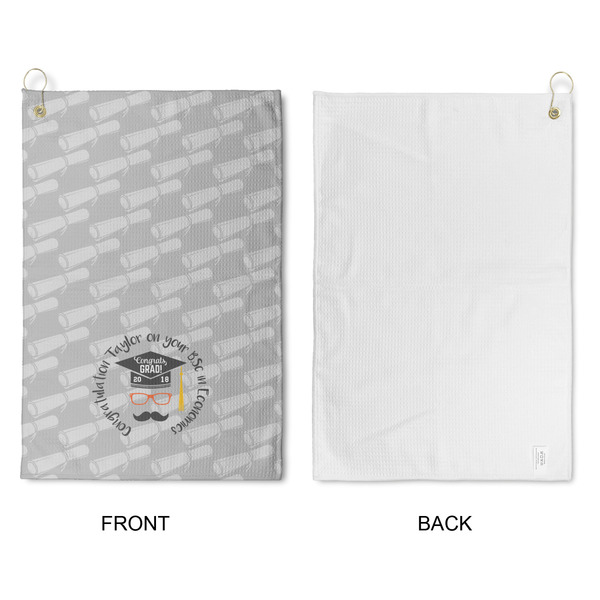 Hipster Graduate Waffle Weave Golf Towel - Approval