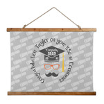 Hipster Graduate Wall Hanging Tapestry - Wide (Personalized)