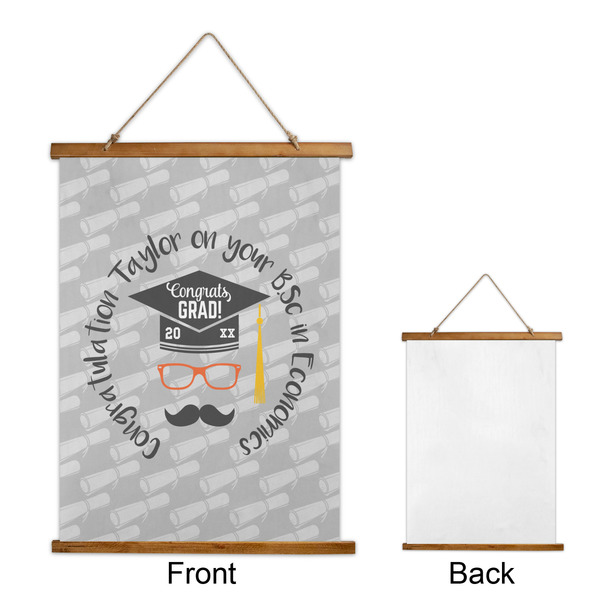 Hipster Graduate Wall Hanging Tapestry - Portrait - APPROVAL