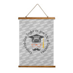 Hipster Graduate Wall Hanging Tapestry - Tall (Personalized)