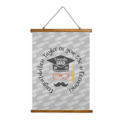 Hipster Graduate Wall Hanging Tapestry (Personalized)