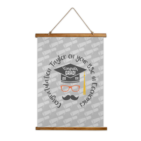 Custom Hipster Graduate Wall Hanging Tapestry (Personalized)