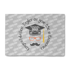 Hipster Graduate Washable Area Rug (Personalized)