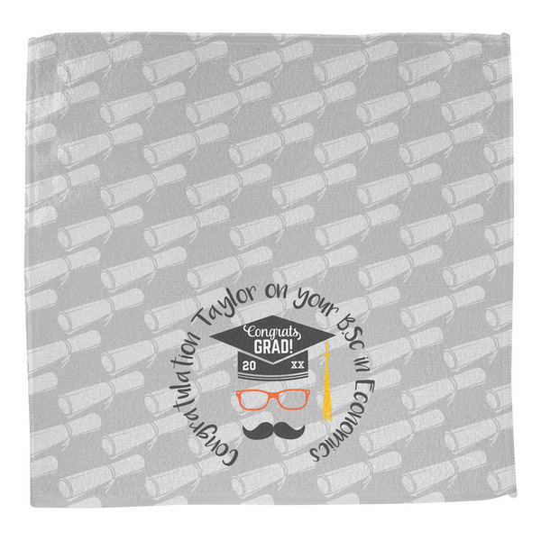 Hipster Graduate Washcloth - Front - No Soap