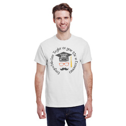 Hipster Graduate T-Shirt - White (Personalized)