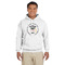 Hipster Graduate Hoodie - White - Small (Personalized)