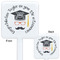 Hipster Graduate White Plastic Stir Stick - Double Sided - Approval