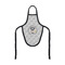 Hipster Graduate Wine Bottle Apron - FRONT/APPROVAL