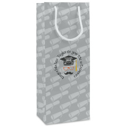 Hipster Graduate Wine Gift Bags (Personalized)