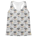 Hipster Graduate Womens Racerback Tank Top - Small (Personalized)