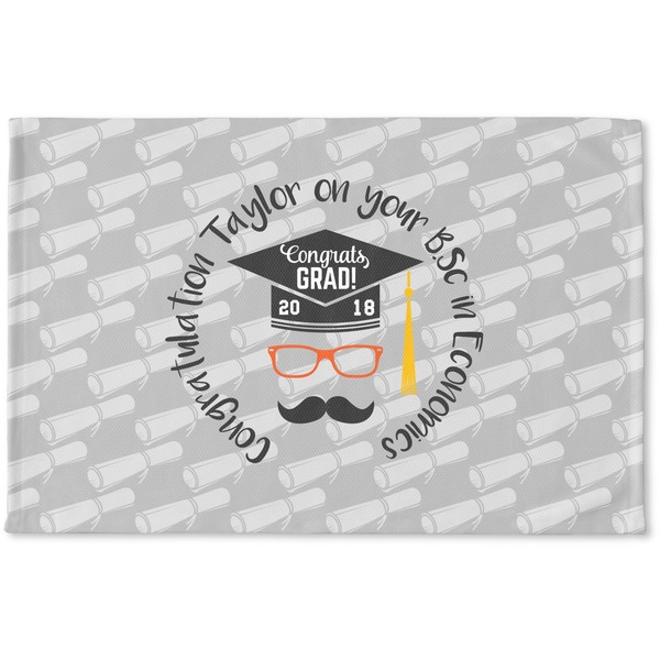 Custom Hipster Graduate Woven Mat (Personalized)