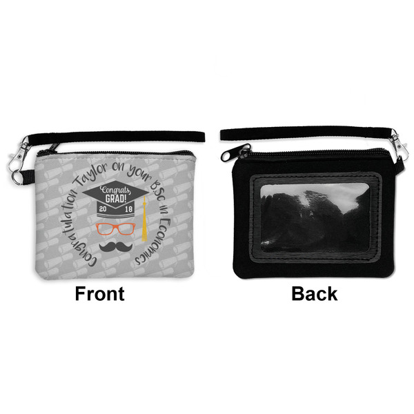 Hipster Graduate Wristlet ID Cases - Front & Back