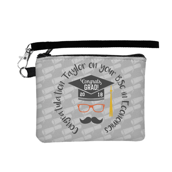 Custom Hipster Graduate Wristlet ID Case w/ Name or Text