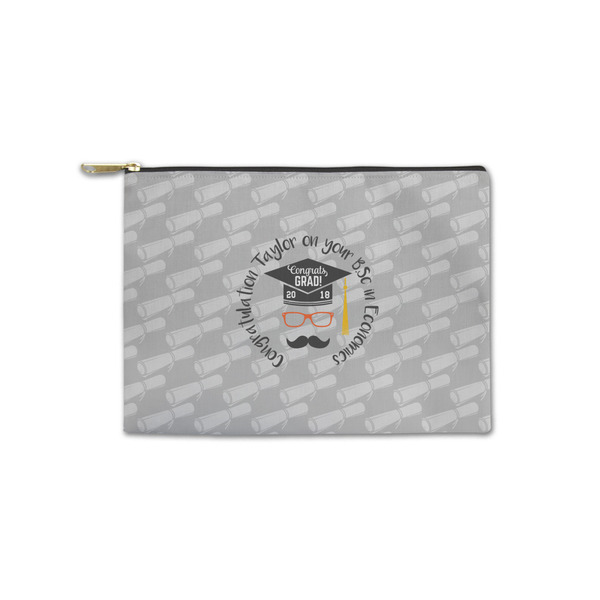Custom Hipster Graduate Zipper Pouch - Small - 8.5"x6" (Personalized)