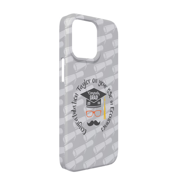 Custom Hipster Graduate iPhone Case - Plastic - iPhone 13 (Personalized)